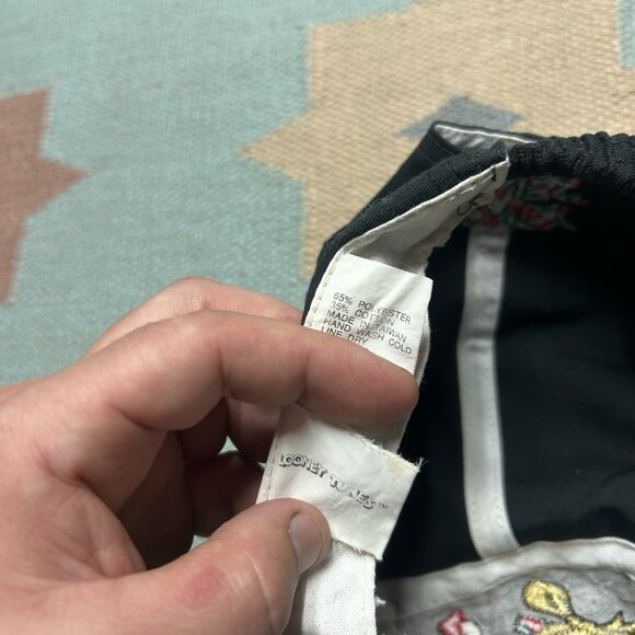 Vintage looney tunes 5 panel hat cap Christmas Sylvester tweety adult OSFA - Picture 9 of 10